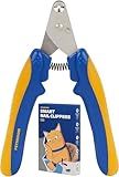 [PETHROOM] Cat Nail Clipper Trimmer for Indoor Cats with Circular Cut Hole (2mm) | Premium Sturdy Stainless Steel Blade Cat Claw | Safe, Easy, Accurate, Quiet & Fast | Avoid Overcutting