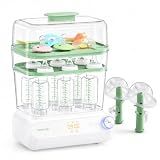 Momcozy 3-Layers Large Capacity Bottle Sterilizer and Dryer, Pump Part Mode