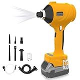 Cordless Air Blower for Dewalt 20V Battery- 3 Speeds,60,000 RPM Mini Leaf Dust Blower, Electric Handheld Sawdust Blower, Brushless Handheld Turbo Jet Blower for Garages, Sawmill, Workshop(No Battery)