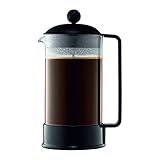 Bodum 34oz Brazil French Press Coffee Maker, High-Heat Borosilicate Glass, Black - Made in Portugal