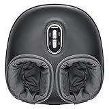 Nekteck Shiatsu Foot Massager Machine with Soothing Heat, Deep Kneading Therapy, Air Compression, Improve Blood Circulation and Foot Wellness,Relax for Home or Office Use(Gray)