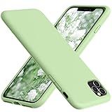 Vooii Compatible with iPhone 11 Pro Case, Soft Liquid Silicone Slim Rubber Full Body Protective Cover with Soft Microfiber Lining Matcha