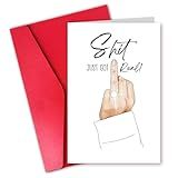 Esivelo Engagement Card, Congrats Wedding Card, Engagement Gift for Women (Just Got Real)