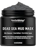 New York Biology Dead Sea Mud Mask for Face and Body | Spa Quality Pore Refiner for Oily Skin | Natural Skincare for Women & Men | Tighten Skin for A Healthier Complexion | 8.8 oz