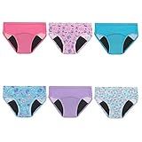 Hanes Girls Toddler Potty Trainer Briefs, 6-pack Underwear, Assorted, 2-3 US
