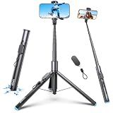 LOXP 67'' Phone Tripod with Remote, 0.01s Auto-Open for Content Creator