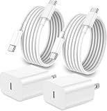 iPhone 18 17 16 15 Charger Fast Charging 2Pack Apple USB C Charger Block