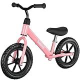 Bobike Toddler Balance Bike Toys for 2 to 5 Year Old Girls Boys Adjustable Seat and Handlebar No-Pedal Training Bike Best Gifts for Kids