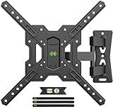 USX MOUNT UL Listed Full Motion TV Mount, Swivel Articulating Tilt TV Wall Mount for 26-65 Inch LED, 4K, Wall Mount Bracket with VESA 400x400mm Up to 77lbs, Perfect Center Design -XMM006-1