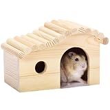 DEFKIYT Hamster Hideout House, Forest Wooden Gerbil Hides for Dwarf Syrian