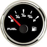 SAMDO Universal Fuel Gauge 52mm Digital Fuel Level Gauge Marine Fuel Meter Waterproof IP68 7 Color Backlight 12V/24V Signal Adjustable 0-190ohm, 240-33ohm, 240-30ohm, 0-180ohm, 10-180ohm