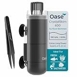 OASE CrystalSkim 600 Surface Skimmer for Freshwater and Marine Aquariums – Compact Internal Filter for Film Oil and Debris Removal, Quiet, Adjustable Flow, Shrimp-Safe, for Tanks up to 160 Gal / 600 L