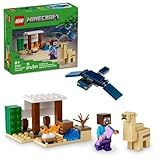 LEGO Minecraft Steve's Desert Expedition Building Toy, Biome with Minecraft House and Action Figures, Minecraft Gift for Independent Play, Gaming Playset for Boys, Girls and Kids Ages 6 and Up, 21251