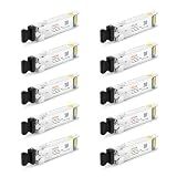 10Pack 10GBase-LR SFP+ Transceiver, 10G Dual LC Single Mode Module