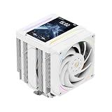 Thermalright Peerless Assassin 120 Vision MAX ARGB White CPU Air Cooler, Twin Tower Radiator 2150RPM,480x854 Resolving Power IPS Screen with 5’’,Computer Cooler for Intel lga1851/1700/115x,AM4/AM5