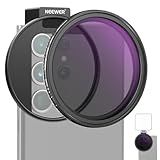 NEEWER 67mm Clip On Variable ND2-32 Phone Lens Filter Kit, Phone Clip w/Threaded Adapter Ring/Cold Shoe/Locking Knob, Variable ND Filter for iPhone 16 15 Pro Max Plus 14 13 Galaxy S22 S23 S24 Ultra