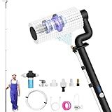 Electric Solar Panel Cleaning Kit, 20FT Solar Panel Cleaning Brush and Pole with Soap Dispenser, Telescopic Water Fed Pole, Solar Panel Cleaner Solution for Windows, Roof, RV