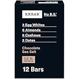 RXBAR Protein Bars, Protein Snack, Snack Bars, Chocolate Sea Salt, 22oz Box (12 Bars)