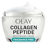 Olay Collagen Peptide Face Moisturizer, Firming Cream for Women, Fragrance-Free, Non-Greasy - Hydrating, Anti-Aging, Anti-Wrinkle, Smooth Fine Lines, Plumping Skin Care - Niacinamide, 1.7 Oz