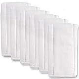Fasoar Cloth Diapers Prefold Covers 6 Pack - 6 ply 100% Unbleached Cotton, Thick Washable Absorbent Diaper Covers for Babies and Toddlers Multi-Use (10-35 lbs) 6 Pack