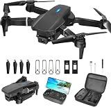 Drone with Camera 1080P HD,FPV Foldable Mini Drone for Adults（Black)
