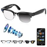 SGUKZF AI Smart Glasses with Camera, 4K EIS, Real-Time Translation