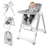 Foldable High Chairs for Babies and Toddlers Convert to Baby Rocker