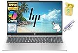 HP 15.6" FHD Touchscreen Business Laptop Computer, Intel 10-Core i5 Processor, 16GB RAM 512GB Storage (256GB SSD+256GB Docking Set), Windows 11, Numeric Keypad, NLY Earphones, Natural Silver