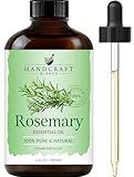 Handcraft Blends Rosemary Essential Oil – Huge 4 Fl Oz – 100% Pure and Natural – Premium Grade Essential Oil for Diffuser and Aromatherapy, Skin, Massage, Candle and Soap Making Fragrance