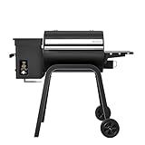 Brisk It Zelos-450 Electric Wood Pellet Smoker Grill – A.I. Smart BBQ Grill with WiFi, 7-in-1 Outdoor Grill & Smoker, PID Controller (Up to 500°F), 450 sq.in Cooking Area, Meat Probe