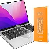 GhostCover Original Premium Ultra Thin Keyboard Cover Protector, Compatible with MacBook Pro 14"/16" M1-M5 Pro/Max, M2-M5 MacBook Air 13"/15", 2026 MacBook Neo 13" (Touch ID), US ANSI Layout, Clear