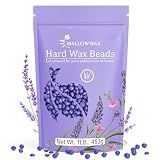 Mallowwax Hard Wax Beads, Wax Beans for Hair Removal, Natural Lavender