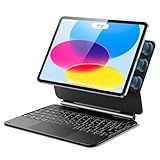 ESR iPad 11th(A16, 2025)/10th Gen Case with Keyboard, Magic Keyboard for iPad 10.9", Case with Floating Cantilever Stand, Springy Backlit Keys, Multi-Touch Trackpad, Rebound Series, Black