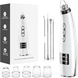 Blackhead Remover Vacuum, Facial Pore Cleaner, 5 Suction Levels, 5 Probes