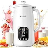 8 in 1 Nut Milk Maker Machine, 40oz Soy Milk Maker Blender, Homemade Soy Milk, Oat Milk, Almond Milk, Juice, Plant Based and Non Dairy Beverages, 12H Delay Start/Keep Warm/Self Cleaning, White