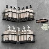 Veken Corner Shower Caddy 3-Pack, Advanced Rustproof Design&Stable Storage