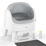 Self Cleaning Cat Litter Box, Automatic Cat Litter Box for Multiple Cats, Integrated Safety Protection with Open-Top Design