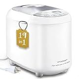KITCHENARM 19-in-1 HANDY Bread Machine with Homemade Cycle and Gluten Free Setting - Beginner Friendly 2LB 1.5LB 1LB White Bread Maker Machine with Recipes and Delay Timer