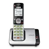 VTech CS6719 DECT 6.0 Cordless Phone with Caller ID/Call Waiting, 1 Cordless Handset, Silver/Black