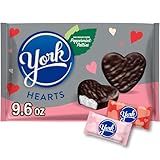 YORK Dark Chocolate Peppermint Patties Hearts, Valentine's Candy Bag, 9.6 oz