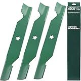 UDC Parts Mower Blades for Husqvarna 54 Inch 532187256 Z254 YTH2454 LGT2554 LGT2654 RZ5424 YTH24V54 / Fits Craftsman Poulan Replaces OEM no. 187256 187254/3 Pack High Lift