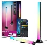 Govee Smart RGBWIC Light Bars, 15-Inch WiFi TV Backlight for 45-70-Inch TVs | Compatible with Matter, Alexa, Google Assistant, SmartThings, Multiple Placement Options for Livingroom, Black