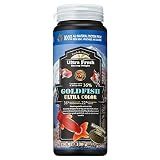 Ultra Fresh Sinking Goldfish Food, Color Enhancing, Balanced Diet, All Natural Ingredients, Clear Water Formula, Slow Sinking Gold Fish Pellets, Goldfish Ultra Color 4.6 oz