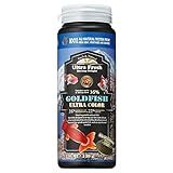 Ultra Fresh Sinking Goldfish Food, Color Enhancing, Balanced Diet, All Natural Ingredients, Clear Water Formula, Slow Sinking Gold Fish Pellets, Goldfish Ultra Color 4.6 oz
