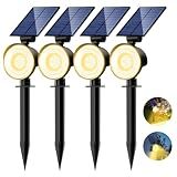 nipify Solar Spot Lights Outdoor Waterproof, Landscape Spotlights