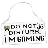 Gamer Gifts for Teenage Boys, Funny Gaming Room Decor for Men, Teen Gamer Gift for Fortnite Fans - Do Not Disturb I’m Gaming Acrylic Sign, Funny Gaming Stocking Stuffers for Teen Boys Under 10 Dollars