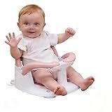 LDIIDII Baby Bath Seat for Babies 6 Months & Up Sitting Up,Infant Bath Seat with Temperature Alert+Open Backrest+on/Off Armrest,Toddler Bath seat Baby Bath Chair for Bathtub,Tub,Sink Rose