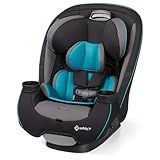 Safety 1st Grow and Go All-in-One Slim Convertible Car Seat, Rear Facing, 5-40 lbs, Forward Facing (30–65 lbs), High Back Booster Seat 40-100 pounds, Green Gables
