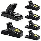 6 Pack Mouse Traps Indoor for Home,Mice Traps for House,Reusable Mouse Trap That Work,Small Mice Catchers for Home Indoor, Quick Set Mousetraps Effective