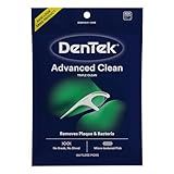 DenTek Advanced Clean Floss Picks with No Break & No Shred Dental Floss, Plaque Remover, 150 Count